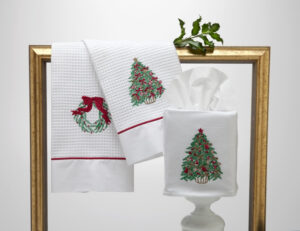 Waffle-Towels-DG08-Christmas-Wreath