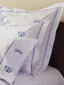 Beautiful embroidered bed linens