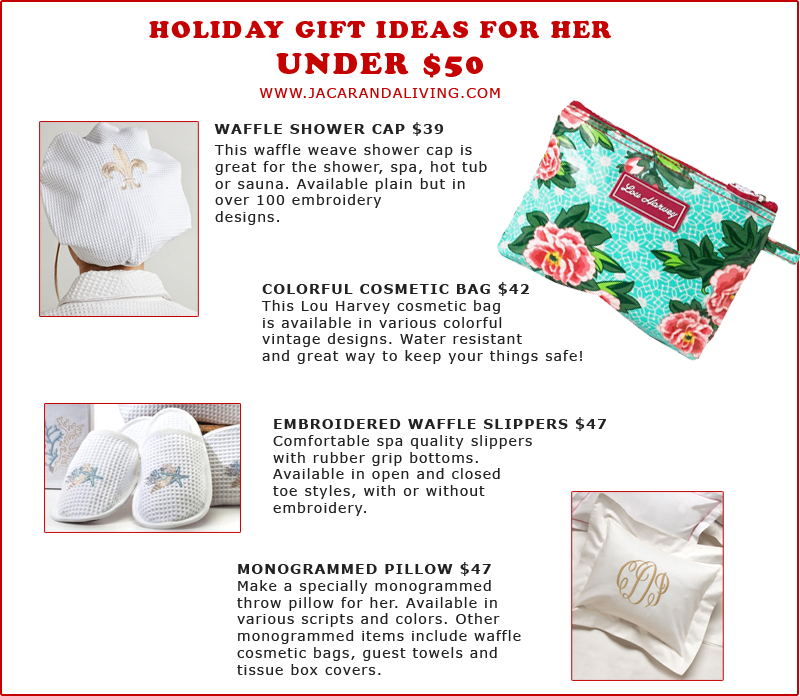 Holiday Gift Ideas for Her under $50