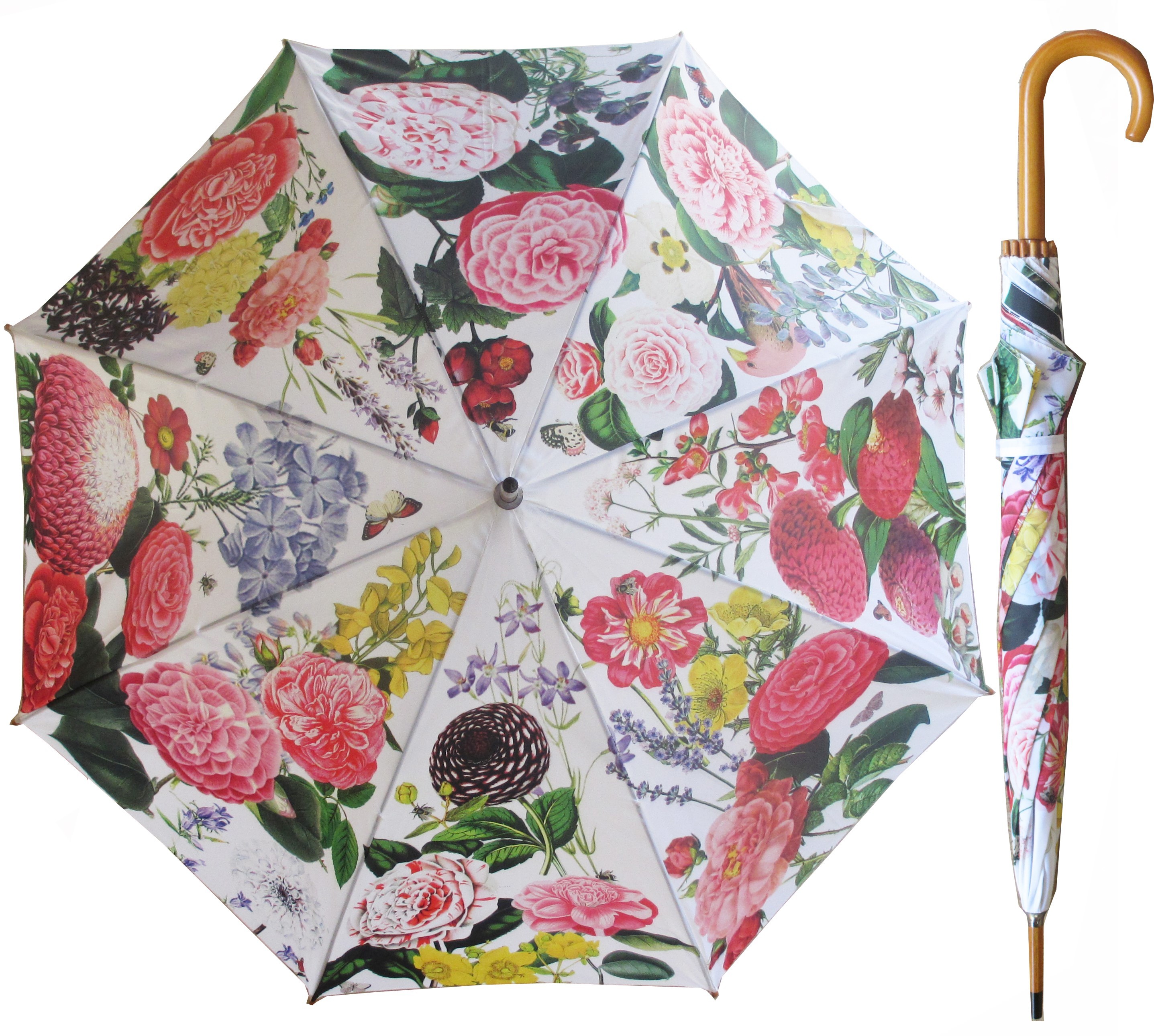 Beautiful bright flowers make this umbrella fun