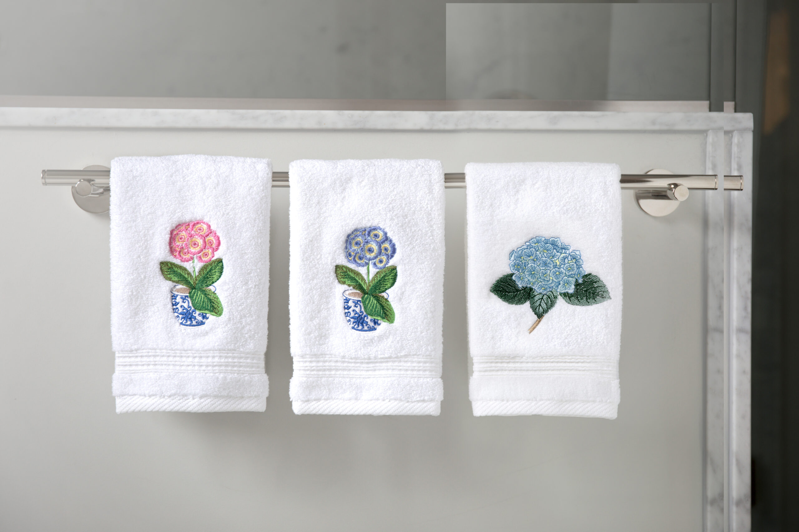 Unique Bathroom Towels  Pom Graphic Design - Pretty Florals - DiaNoche  Designs